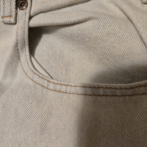 NEW Vintage Bill Blass Men's Jeans Tan with Blue Tone 38x34 - Picture 9 of 11